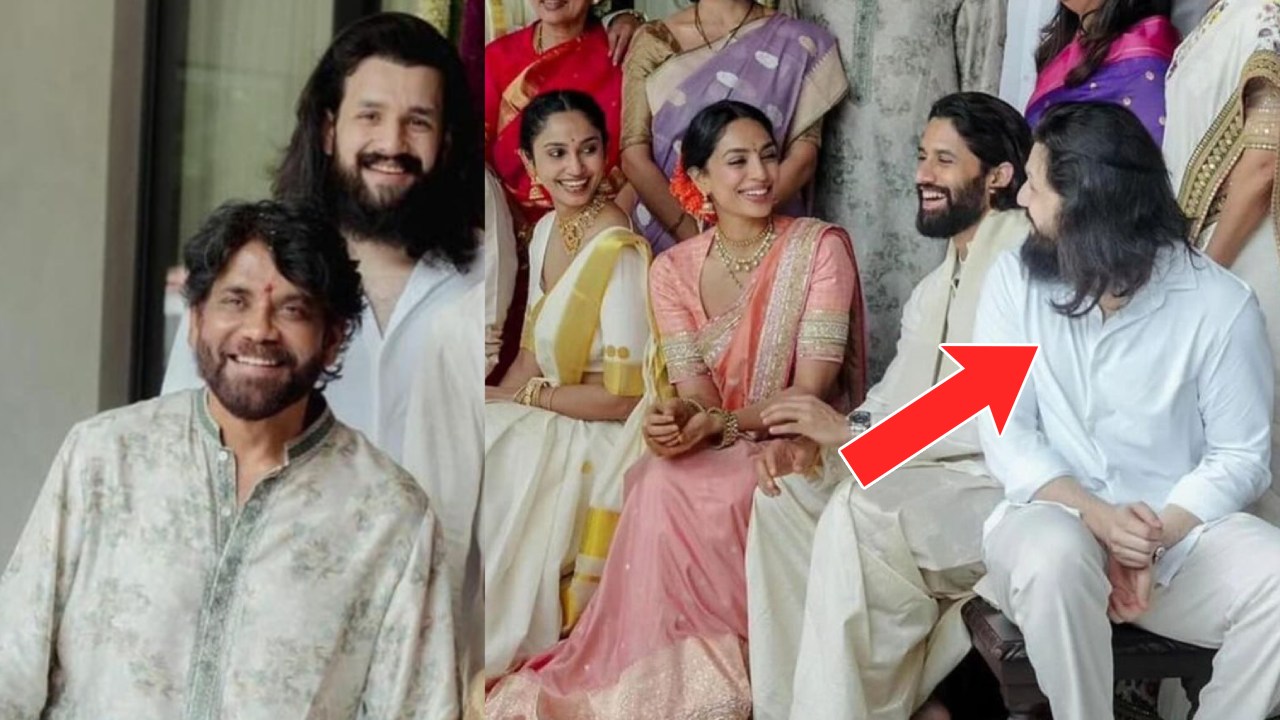 Akkineni Akhil : అన్నయ్య నిశ్చితార్థంలో అఖిల్ కొత్త లుక్ చూశారా? ఫుల్ గా జుట్టు, గడ్డం పెంచేసి.. Akkineni Akhil : అన్నయ్య నిశ్చితార్థంలో అఖిల్ కొత్త లుక్ చూశారా? ఫుల్ గా జుట్టు, గడ్డం పెంచేసి..
