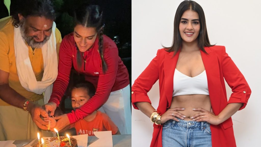 Actress Kavya Thapar Celebrated her Birthday at Anant Dham Ashram