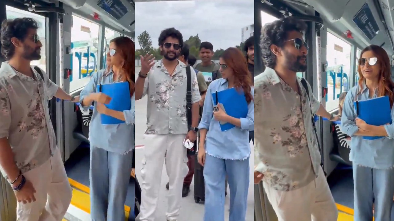 Nani – Samantha : ఎయిర్ పోర్ట్లో నానితో సమంత.. ఇద్దరూ కలిసి ఎక్కడికి వెళ్తున్నారు..? Nani – Samantha : ఎయిర్ పోర్ట్లో నానితో సమంత.. ఇద్దరూ కలిసి ఎక్కడికి వెళ్తున్నారు..?