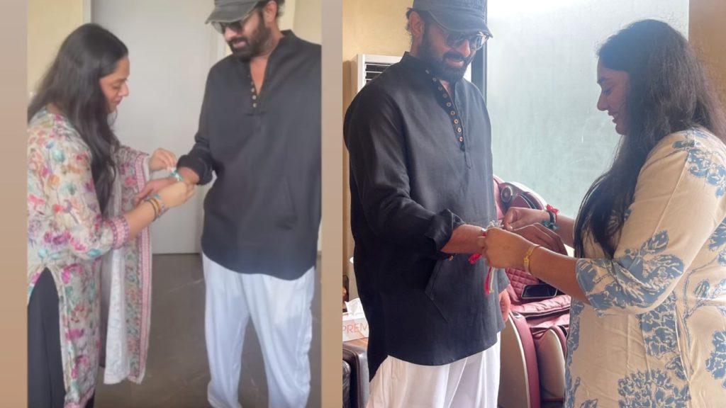 Prabhas Rakhi Celebrations with Sisters Praseeda and Pradeepthi Photos goes Viral