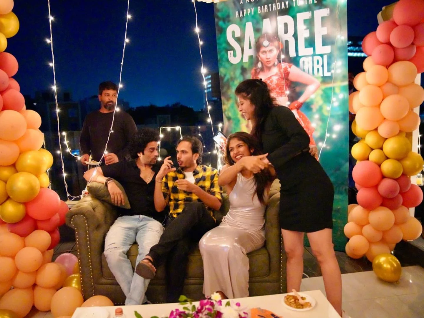 RGV Celebrated Saree Movie Actress Aaradhya Devi Birthday Celebrations