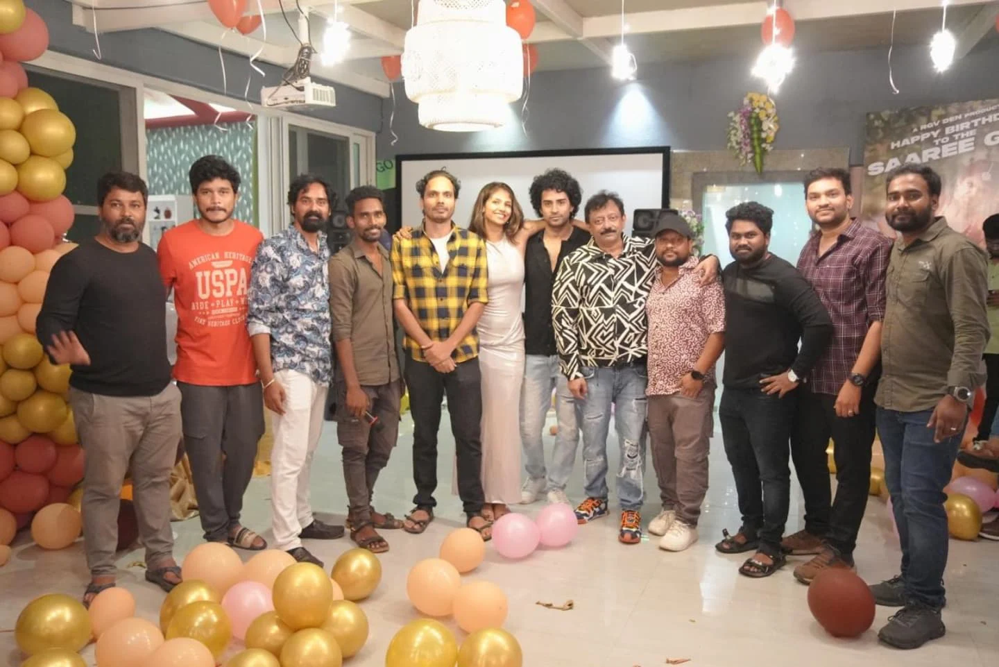 RGV Celebrated Saree Movie Actress Aaradhya Devi Birthday Celebrations
