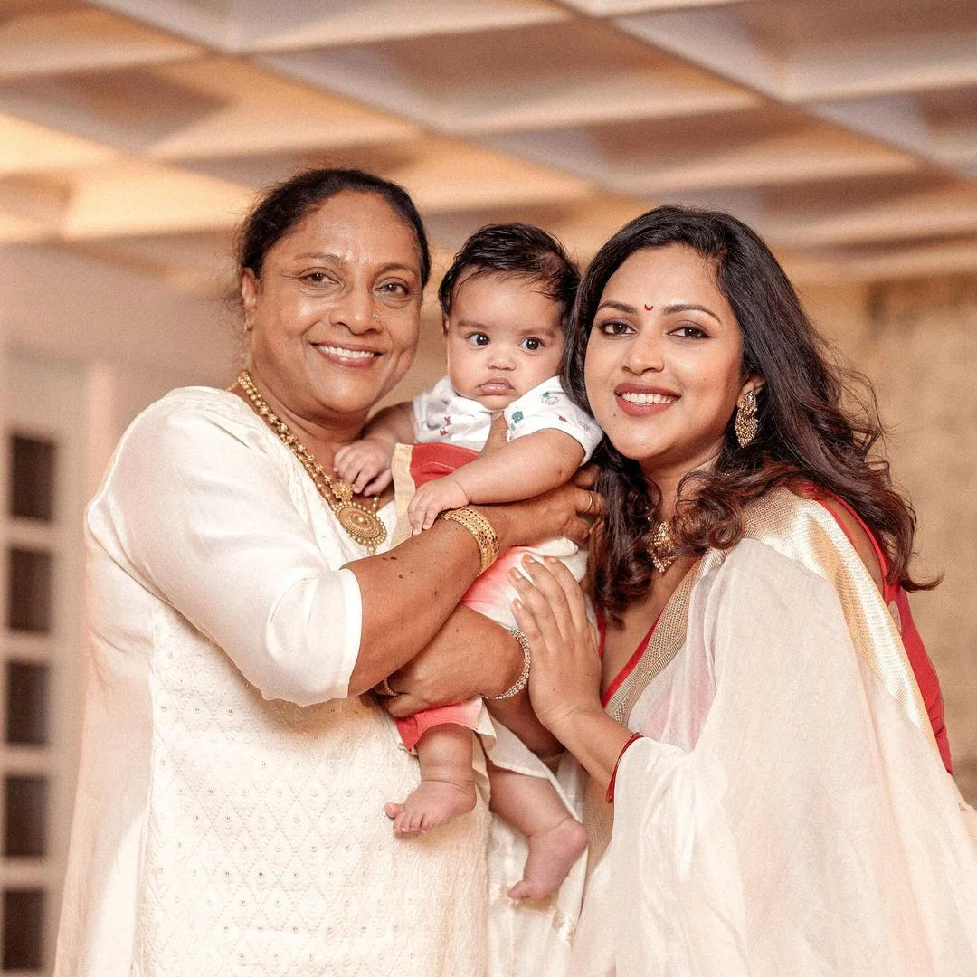Amala Paul Onam Celebrations with Family
