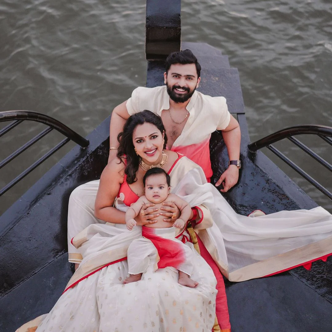 Amala Paul Onam Celebrations with Family
