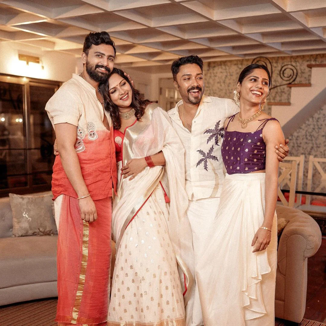 Amala Paul Onam Celebrations with Family
