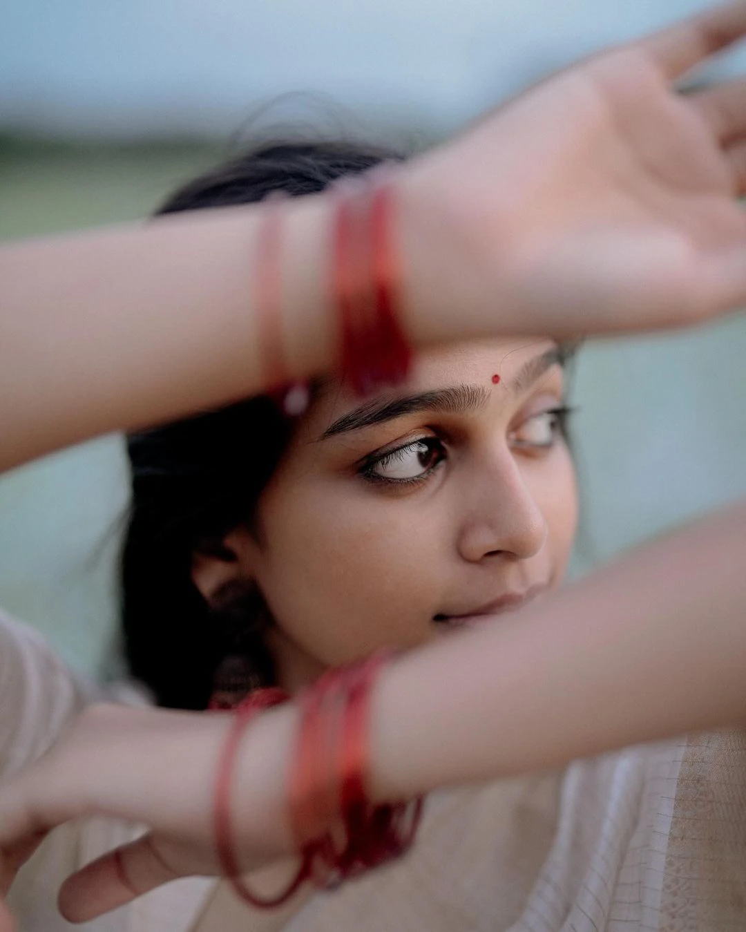 Ananthika Sanilkumar Onam Special Cute Photos in Saree