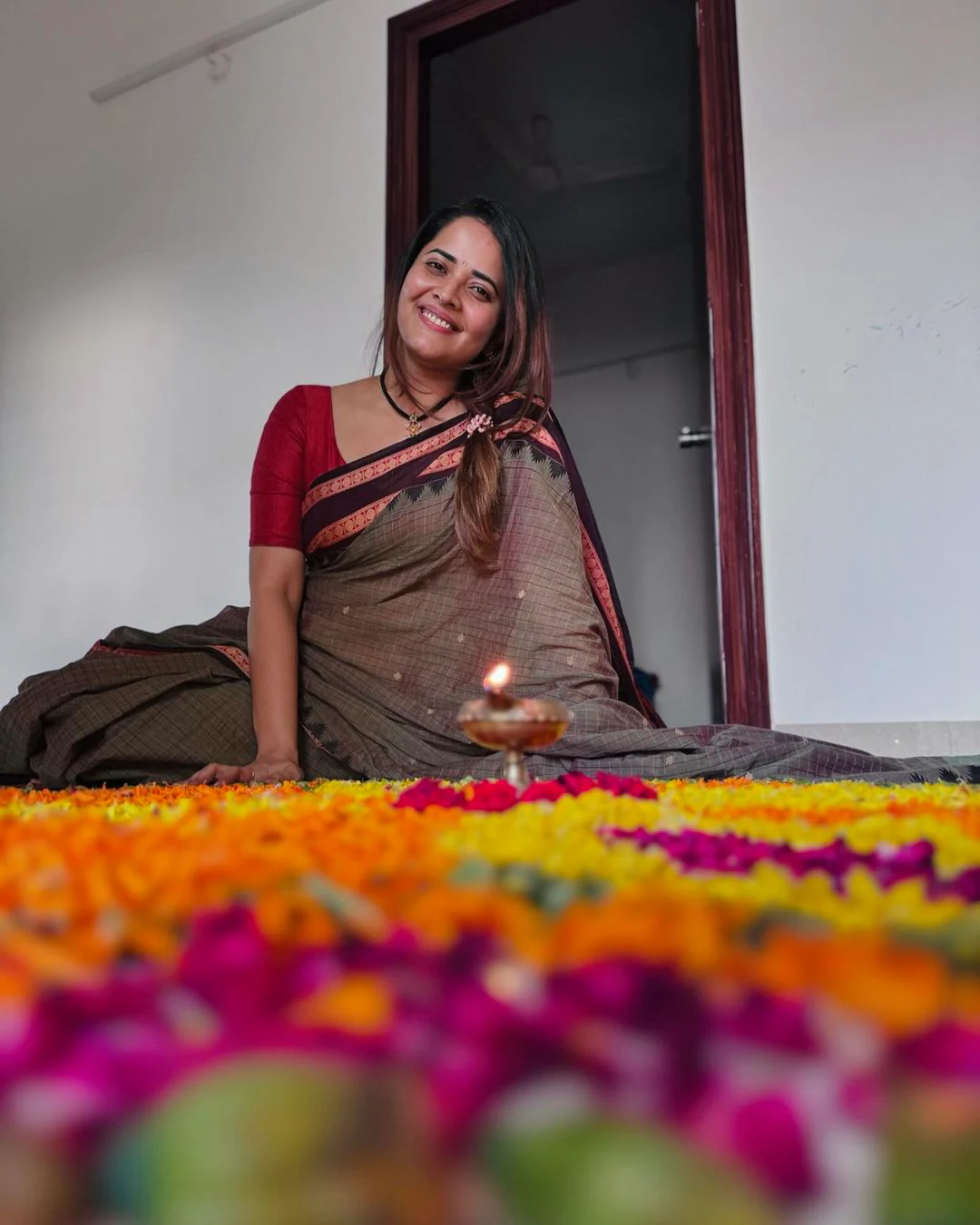 Anasuya Bharadwaj Onam Celebrations with Family