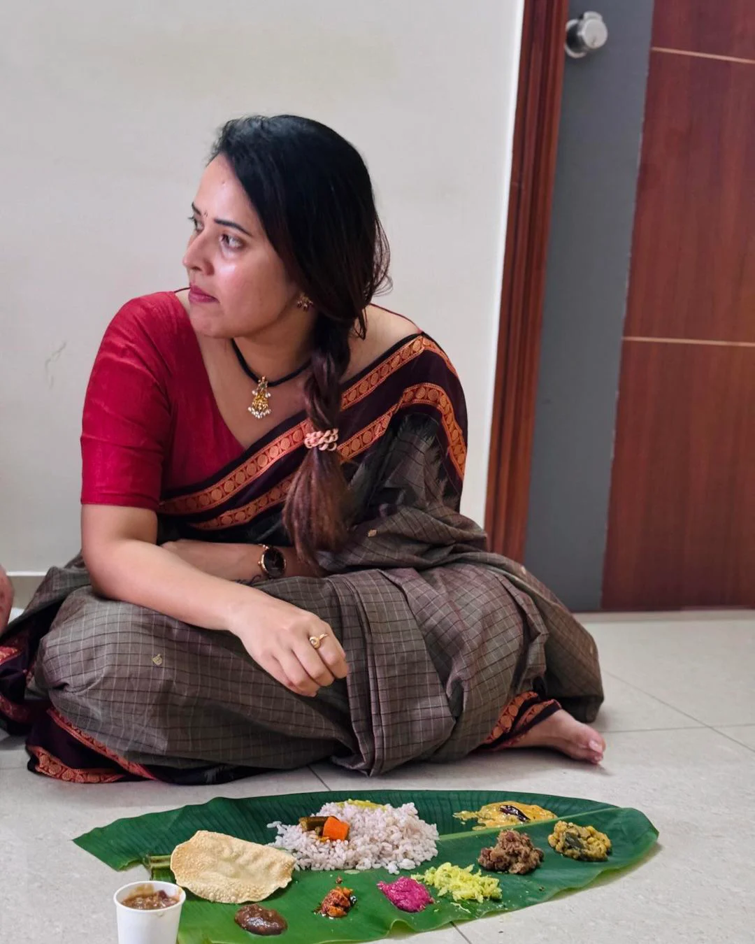 Anasuya Bharadwaj Onam Celebrations with Family