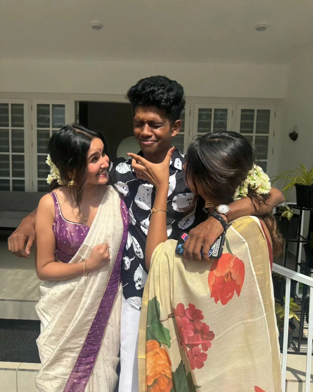 Anikha surendran Onam Special Saree Photos