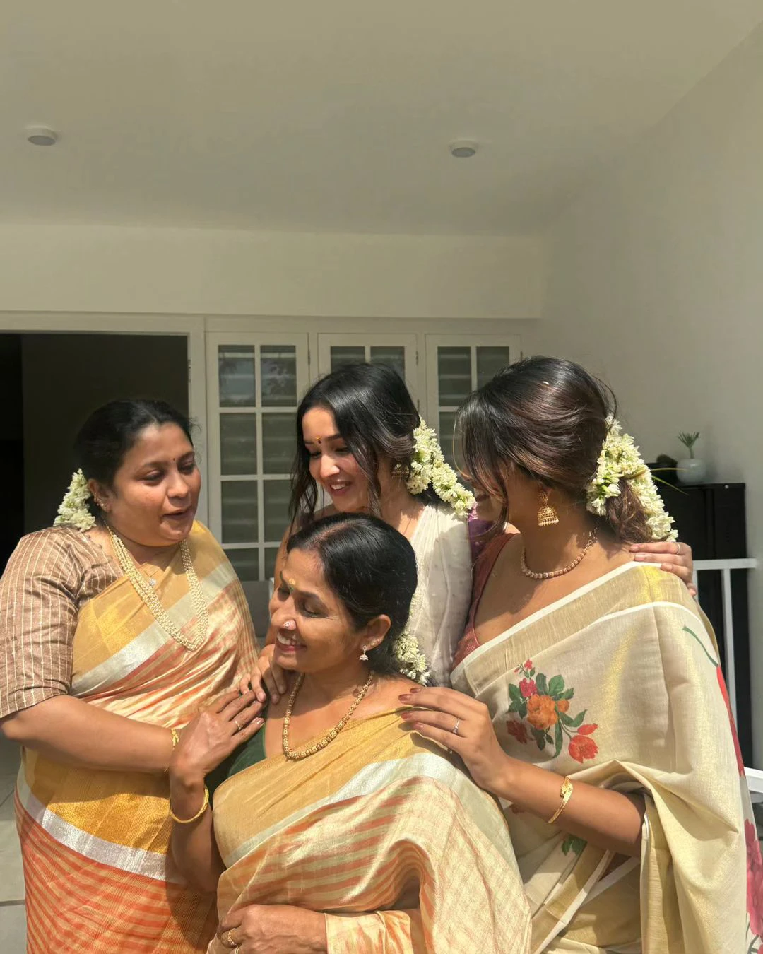 Anikha surendran Onam Special Saree Photos