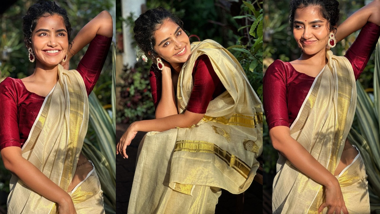 Anupama Parameswaran : ఓనమ్ స్పెషల్.. చీరలో మలయాళ కుట్టి అనుపమ పరమేశ్వరన్ ఫొటోలు..