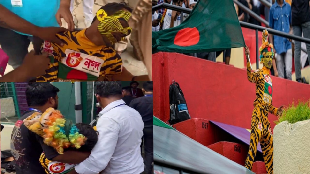 IND vs BAN : భారత్ వర్సెస్ బంగ్లాదేశ్ రెండో టెస్టు.. మైదానంలో బంగ్లాదేశ్ వీరాభిమాని టైగర్ రాబి పై దాడి! ఆస్పత్రిలో.. IND vs BAN : భారత్ వర్సెస్ బంగ్లాదేశ్ రెండో టెస్టు.. మైదానంలో బంగ్లాదేశ్ వీరాభిమాని టైగర్ రాబి పై దాడి! ఆస్పత్రిలో..