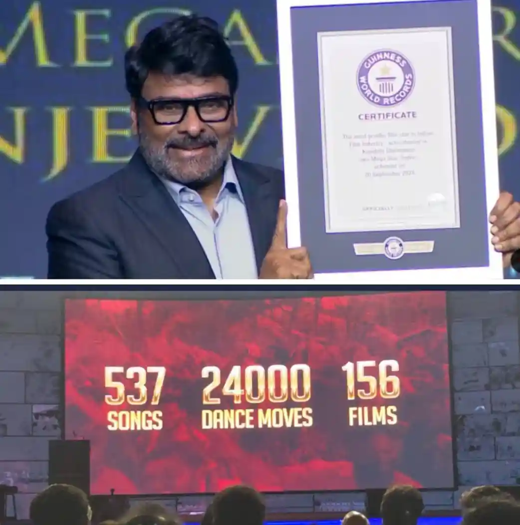 Megastar Chiranjeevi Received World Record of Guinness Book Event Photos