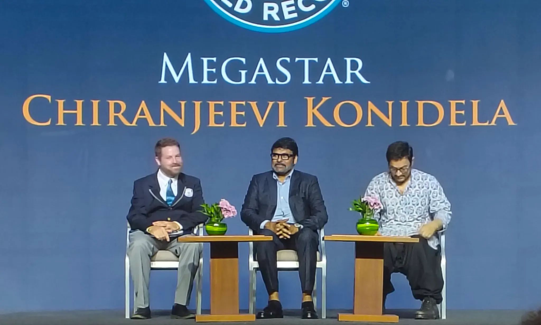 Megastar Chiranjeevi Received World Record of Guinness Book Event Photos