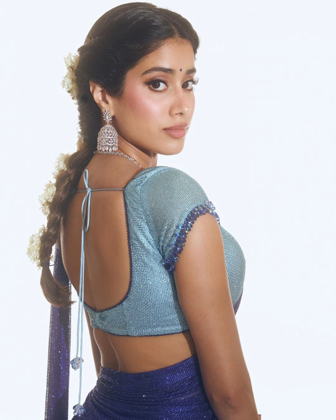 Janhvi Kapoor Shines in Half Saree for Devara Pre Release Event
