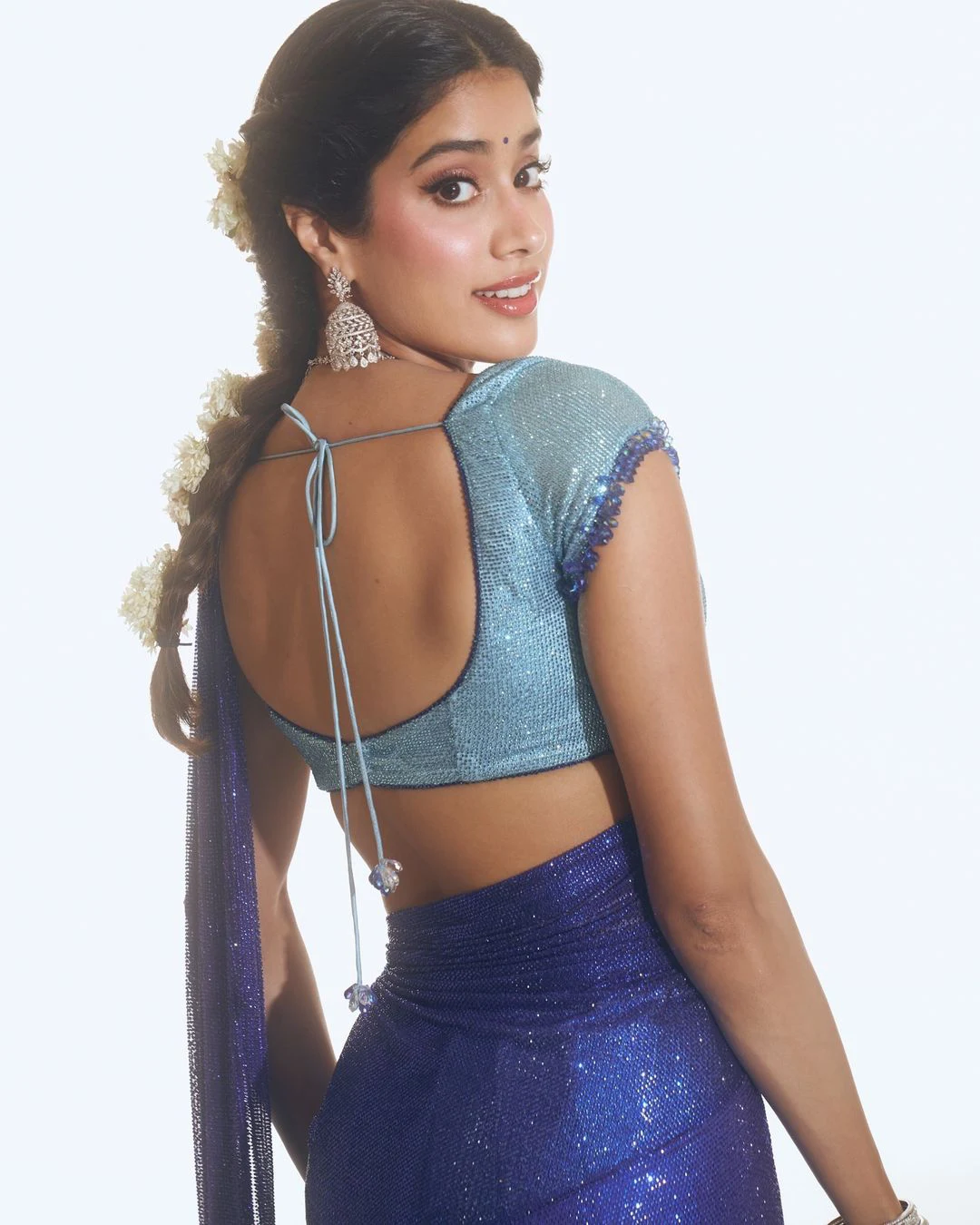 Janhvi Kapoor Shines in Half Saree for Devara Pre Release Event