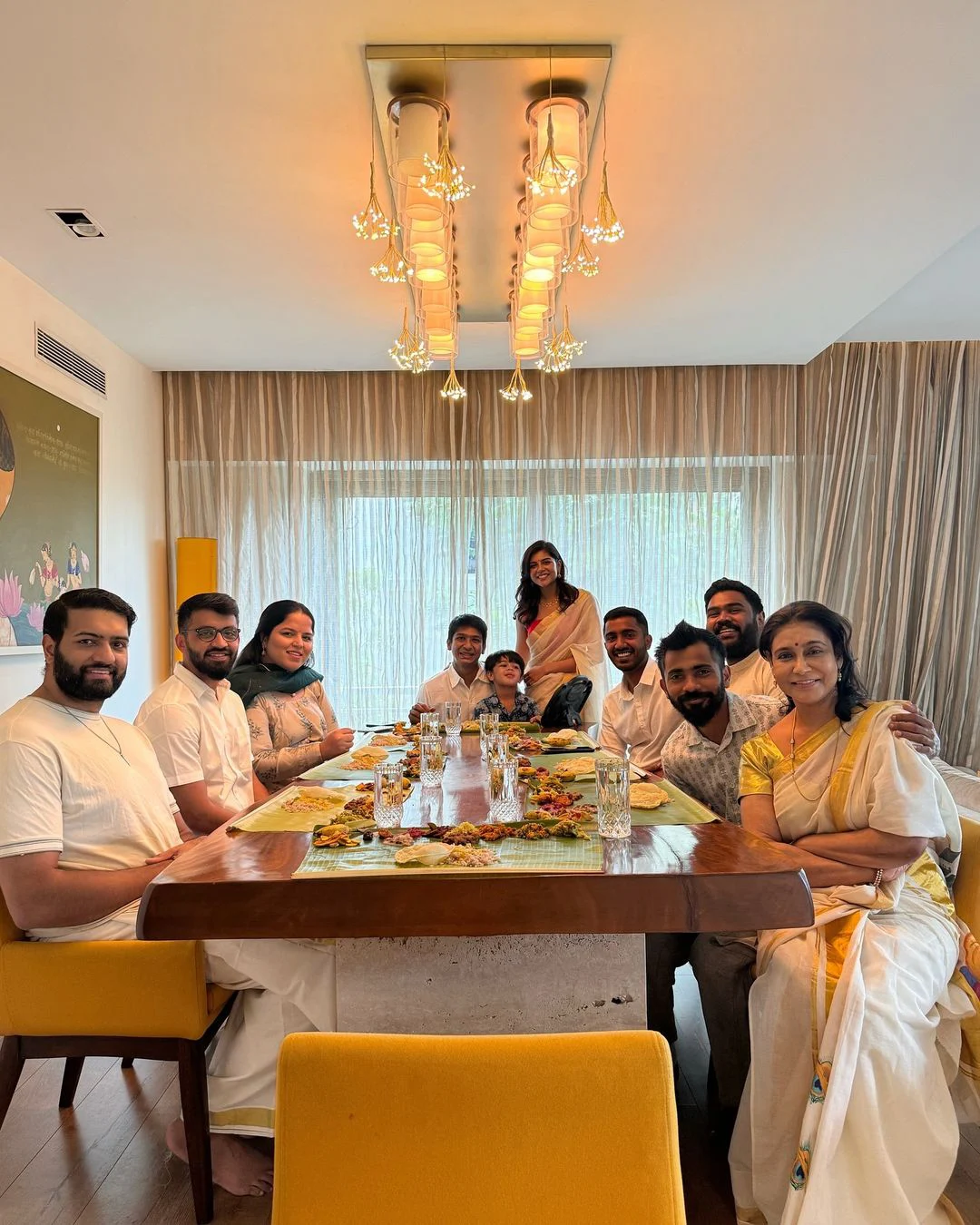 Kalyani Priyadarshan Onam Celebrations with Family
