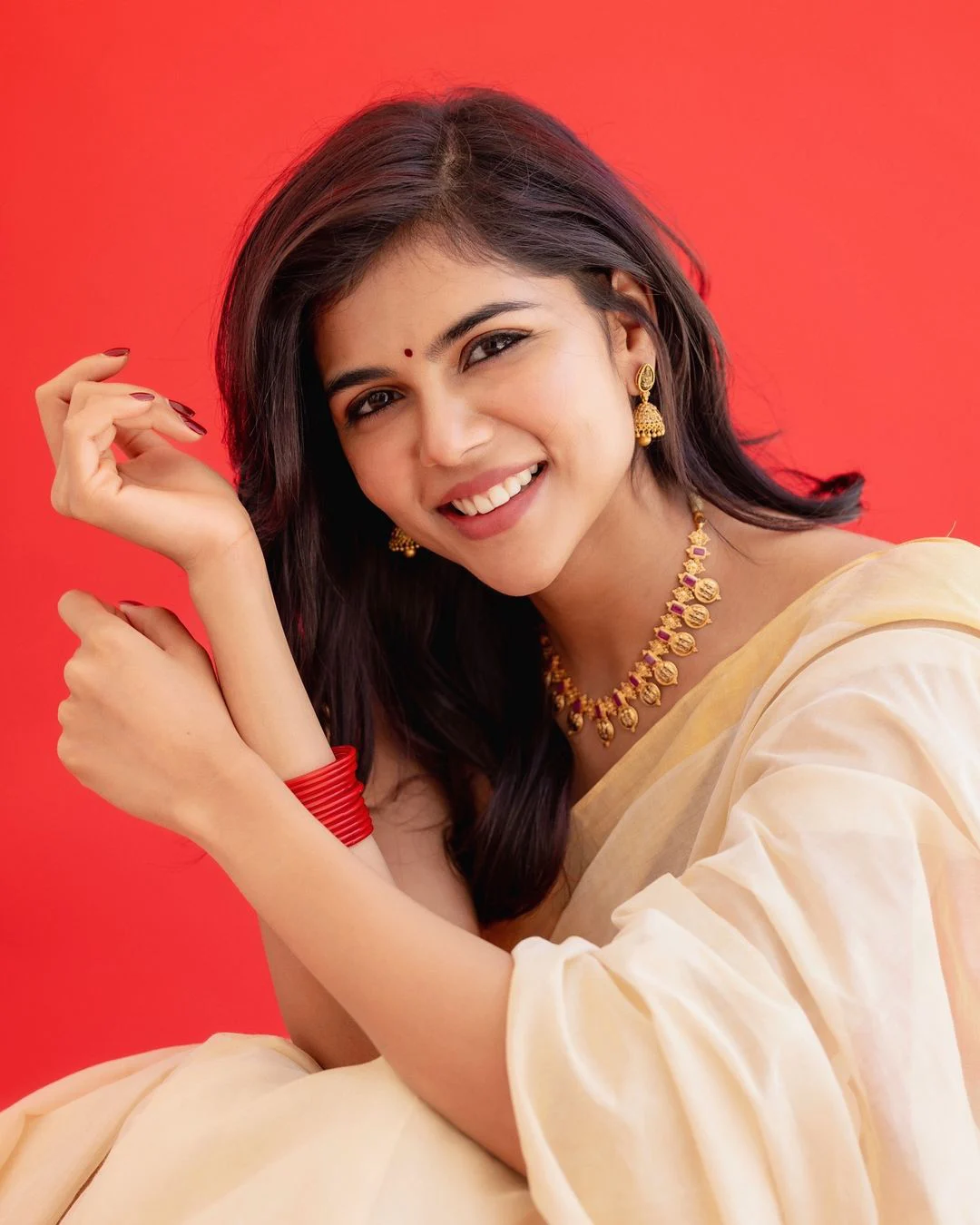 Kalyani Priyadarshan Onam Celebrations with Family
