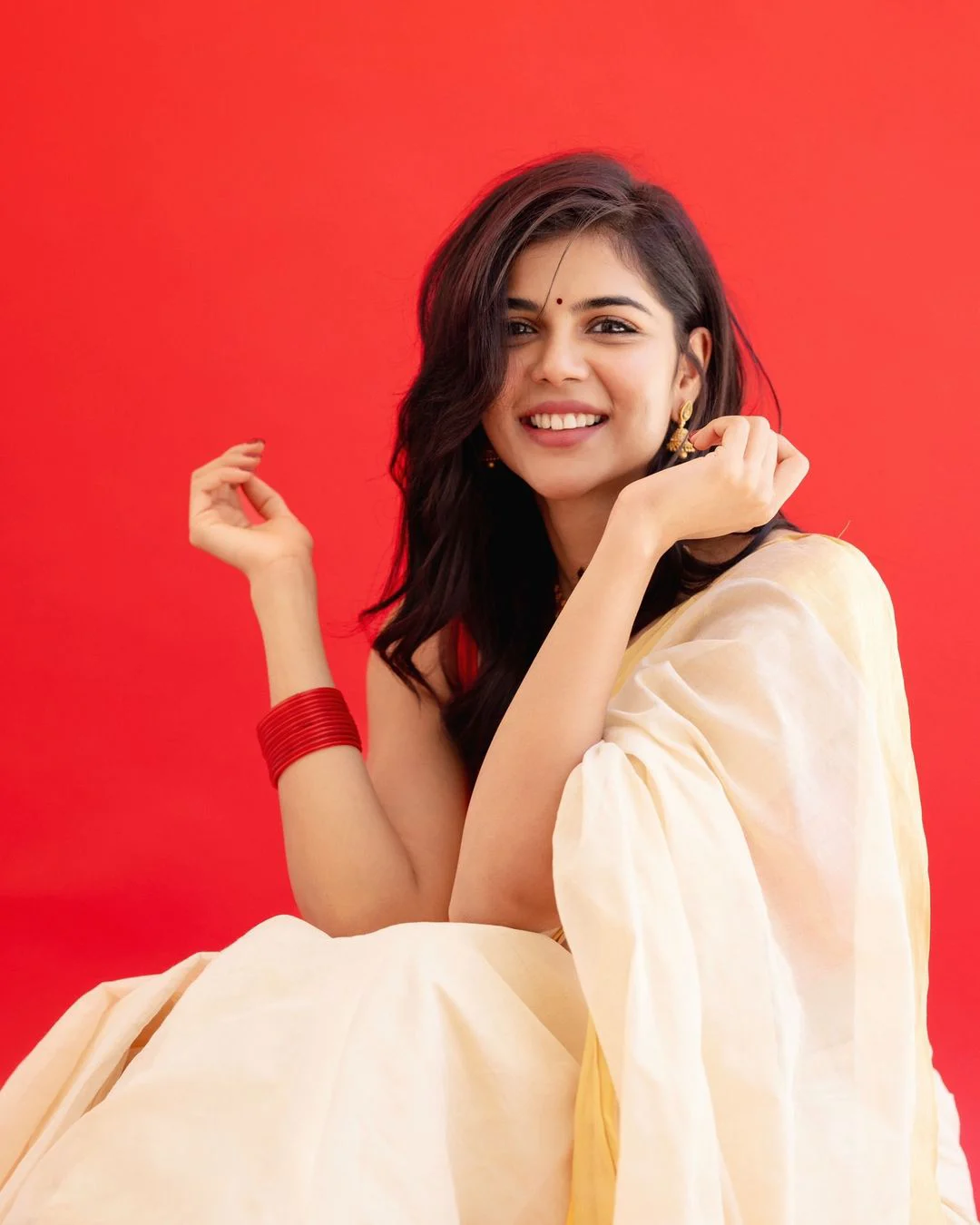 Kalyani Priyadarshan Onam Celebrations with Family