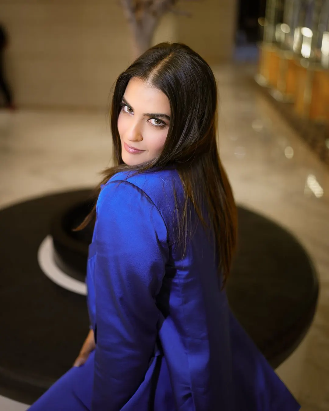 Kavya Thapar Bombat looks in Blue Dress