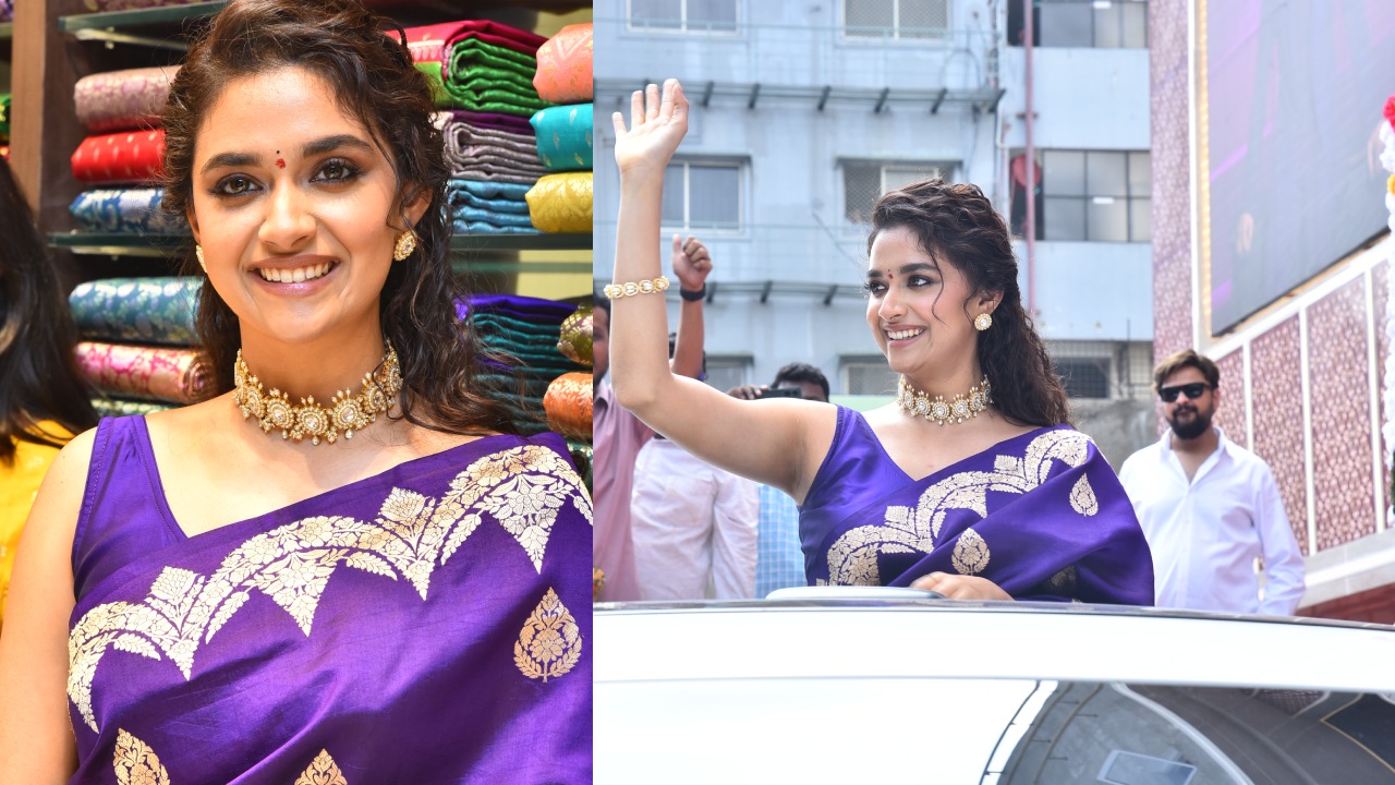 Keerthy Suresh : షాప్ ఓపెనింగ్‌లో చీరకట్టుతో సందడి చేసిన మహానటి..