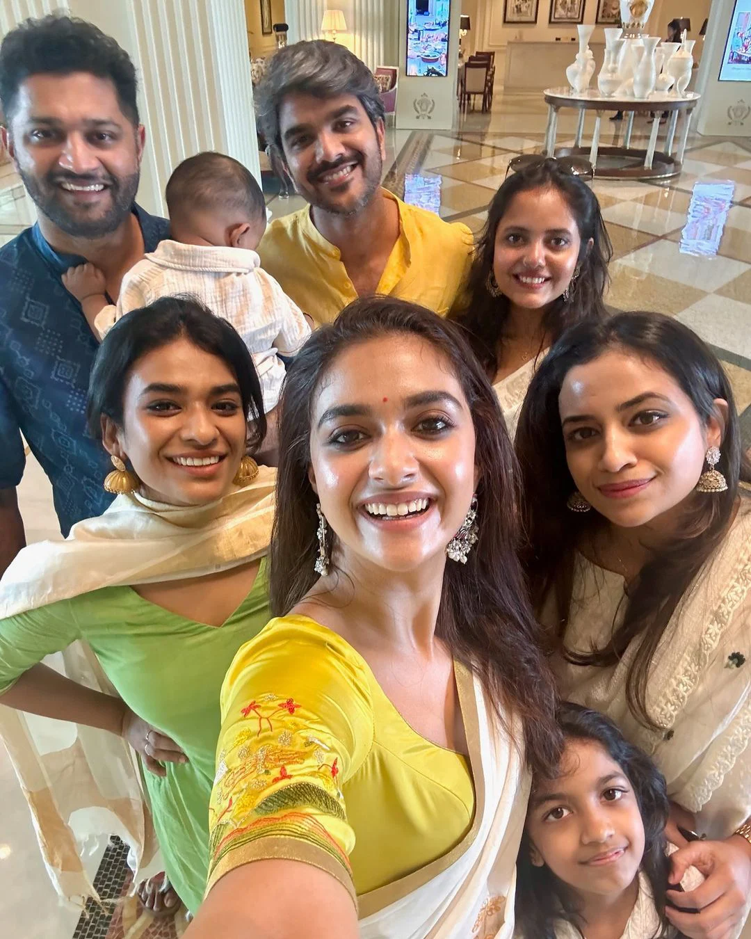 Keerthy Suresh Onam Celebrations in Dubai