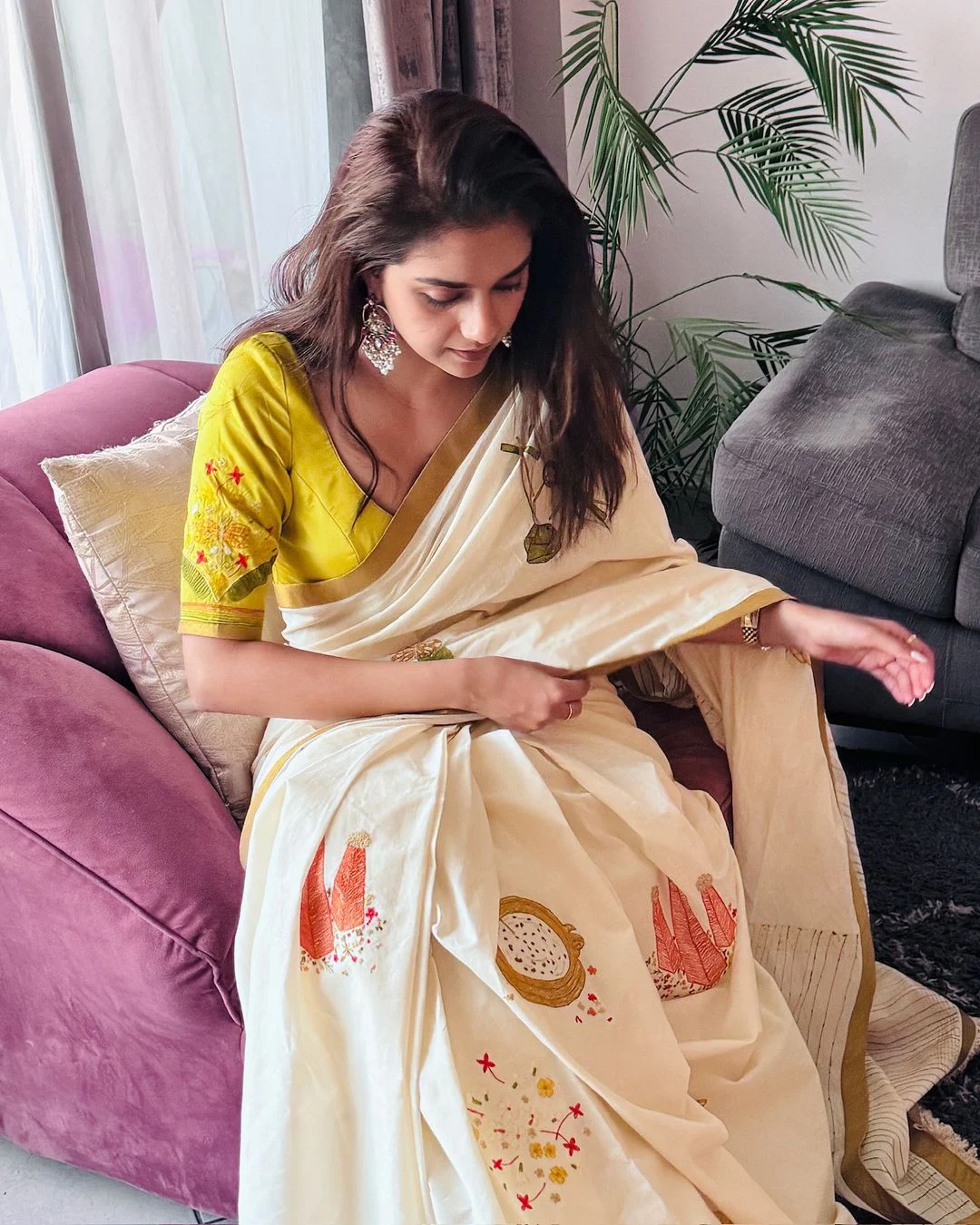 Keerthy Suresh Onam Celebrations in Dubai