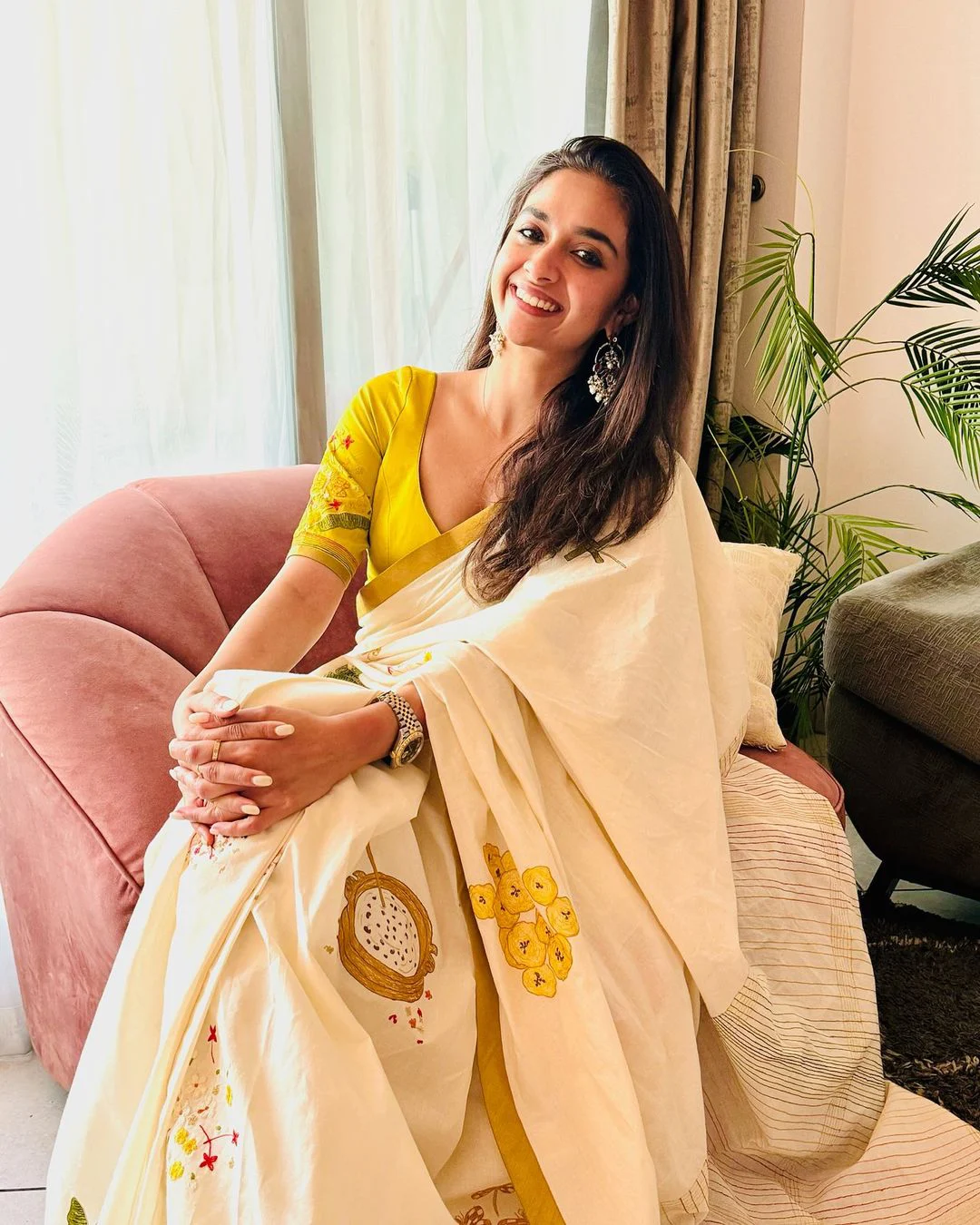 Keerthy Suresh Onam Celebrations in Dubai
