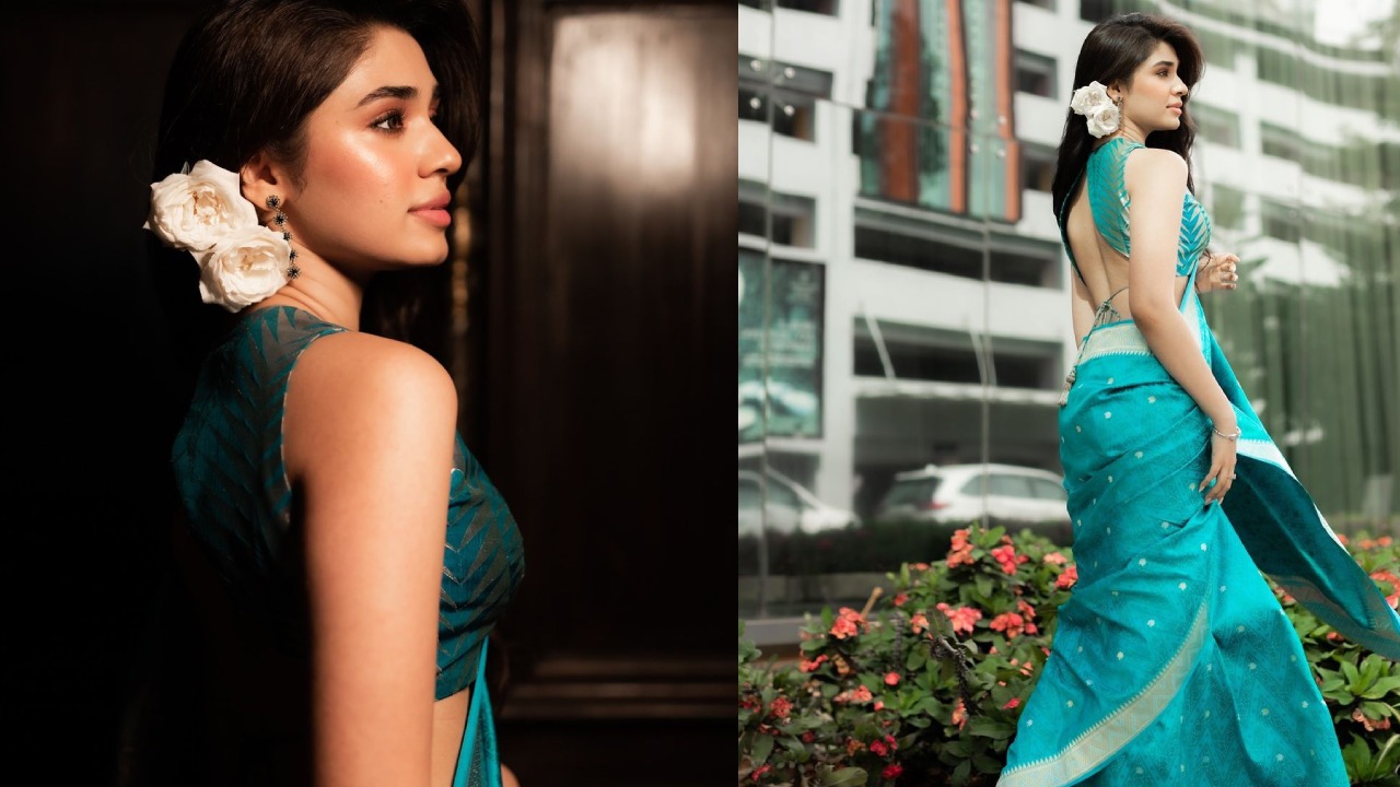 Krithi Shetty : చీరలో కృతిశెట్టి సోయగం.. తలలో గులాబీలు గుచ్చి..