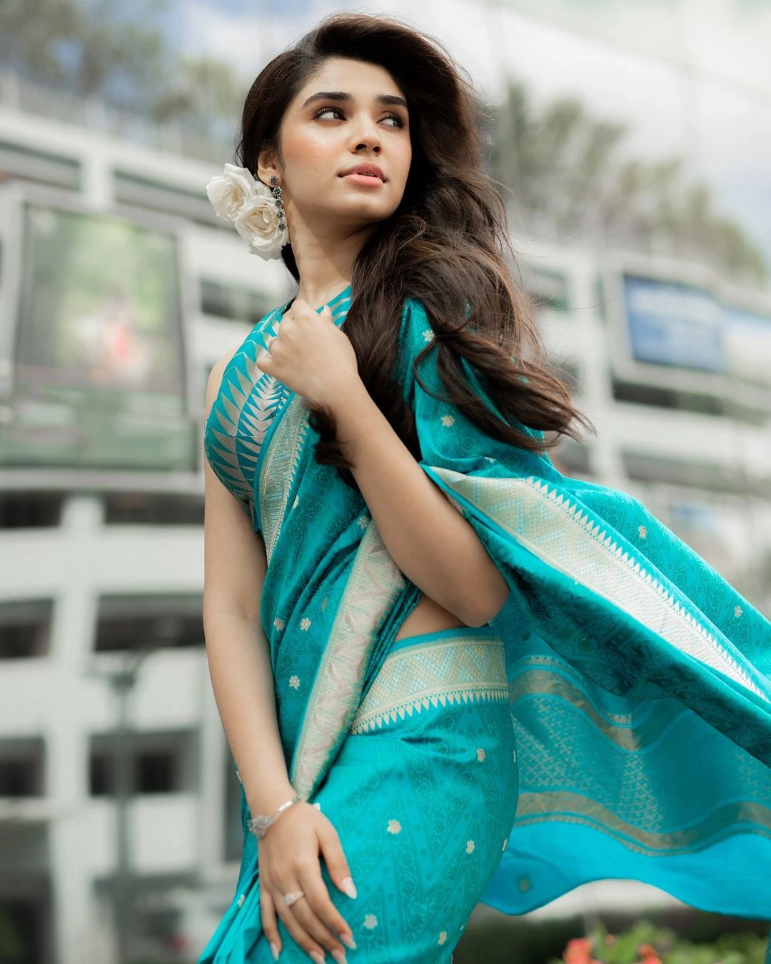 Krithi Shetty Stunning Looks in Saree