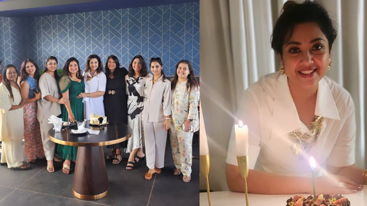 Meena Birthday Celebrations : స్నేహితులతో మీనా పుట్టిన రోజు వేడుకలు.. ఫొటోలు వైరల్..