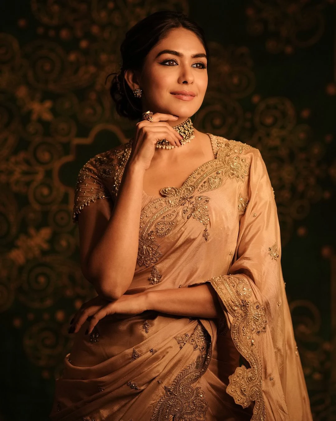 Mrunal Thakur Stunning Looks in Saree
