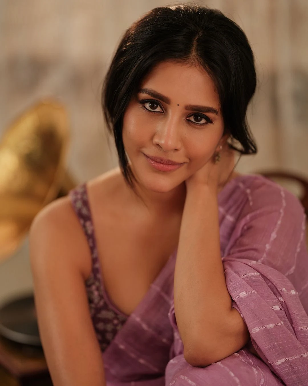 Nabha Natesh Cute Photos in Saree