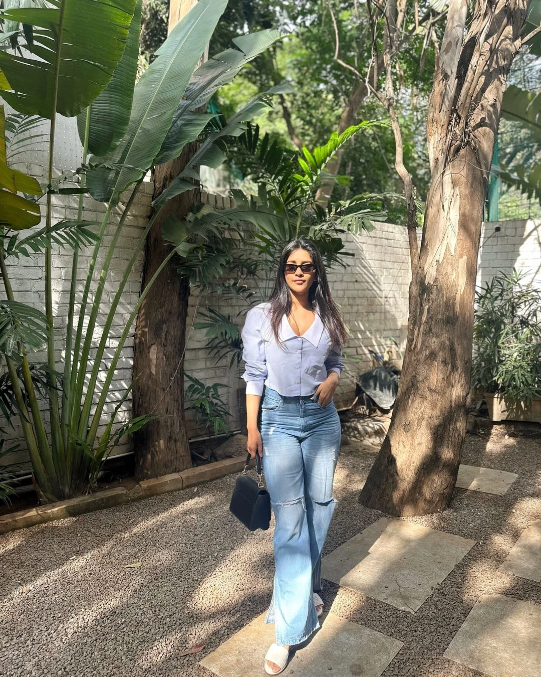 Nabha Natesh Enjoying Coffee Time