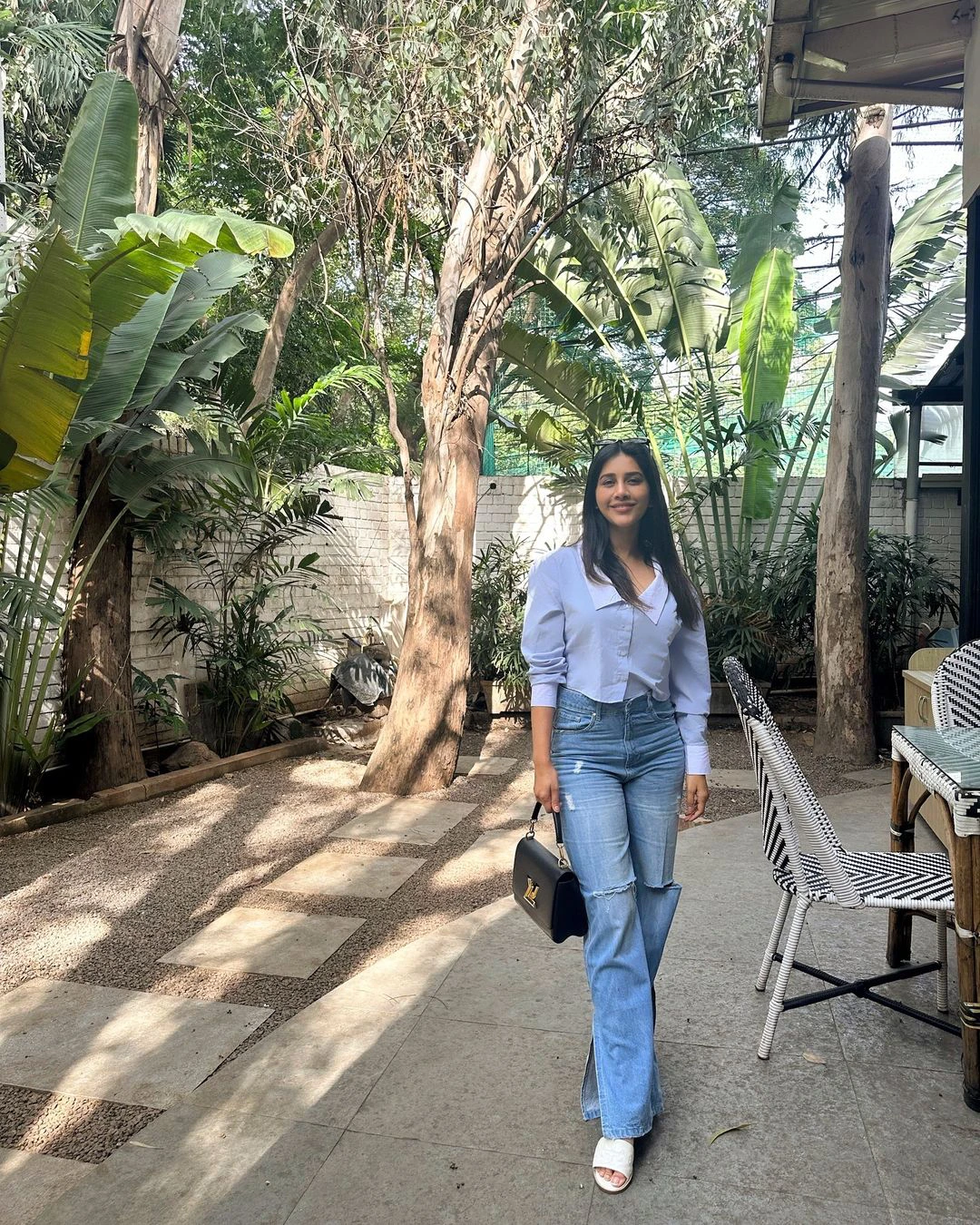 Nabha Natesh Enjoying Coffee Time