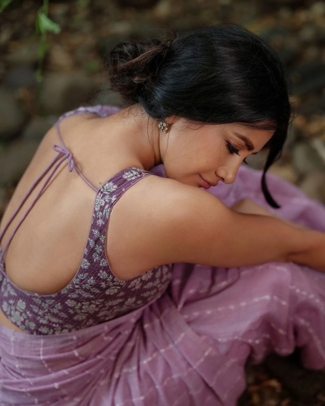 Nabha Natesh Cute Photos in Saree