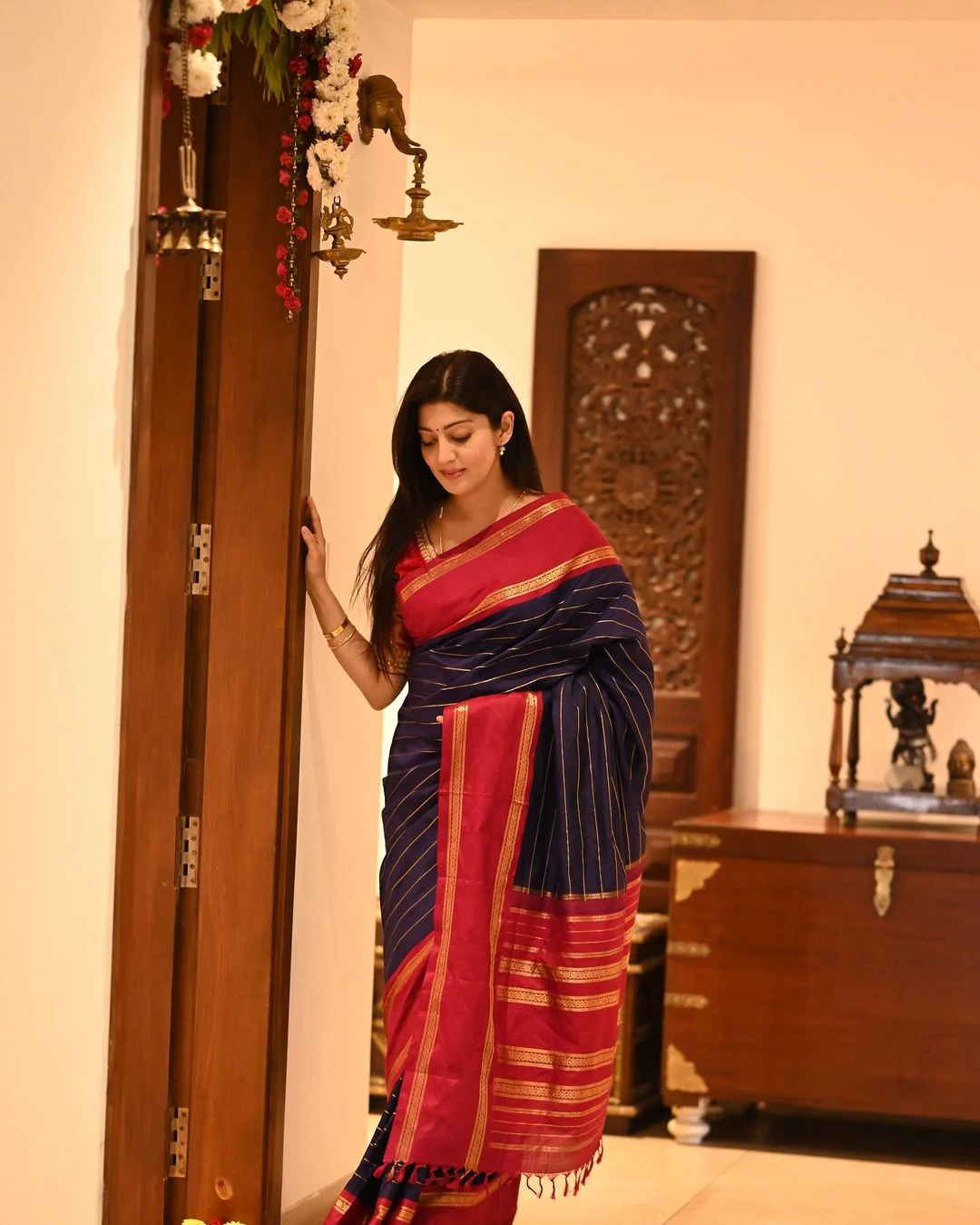 Pranitha Subhash Special Looks in saree