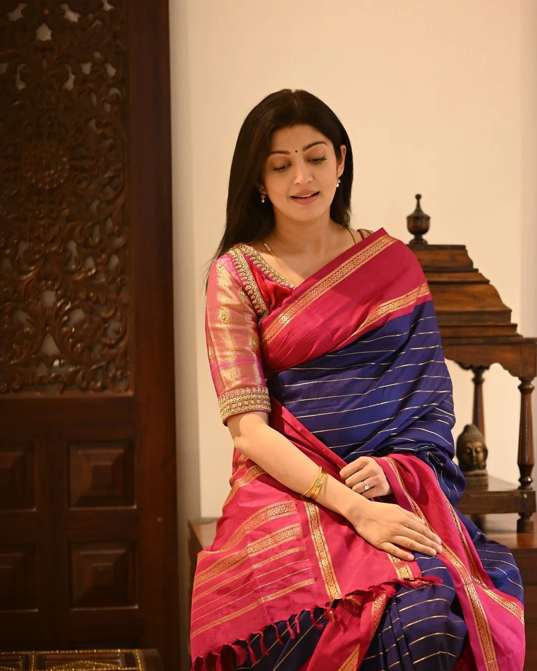 Pranitha Subhash Special Looks in saree