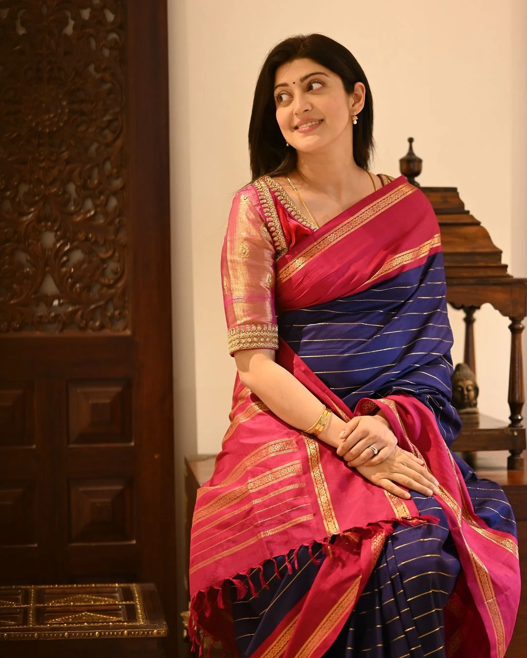 Pranitha Subhash Special Looks in saree