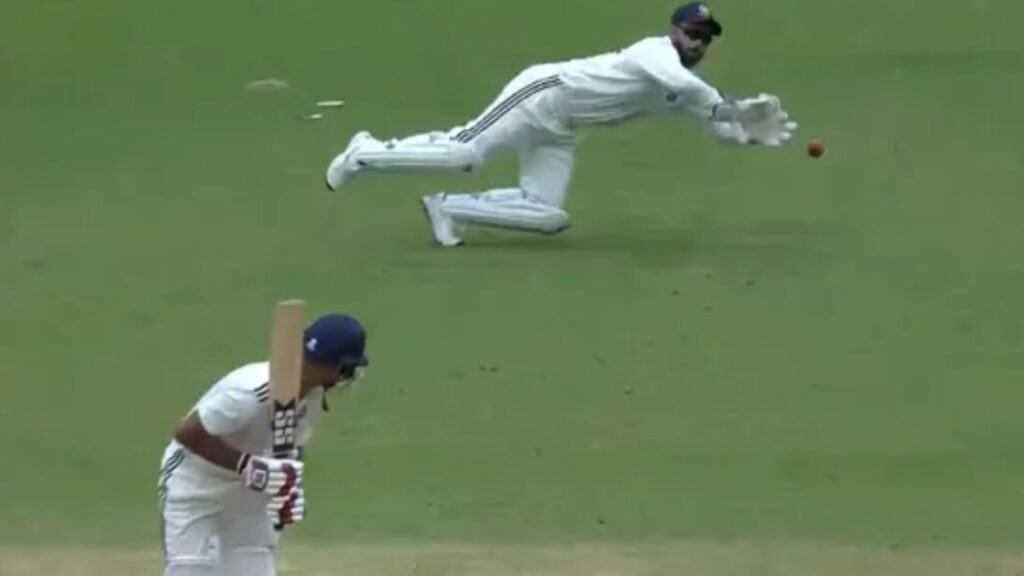 Rishabh Pant Takes Stunning Catch On Return To Red Ball Cricket