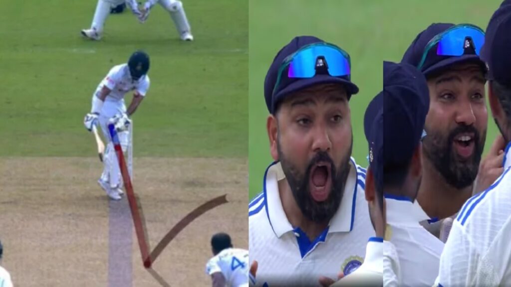 Rohit Epic Reaction After DRS Call Results In Shadman Islam Wicket