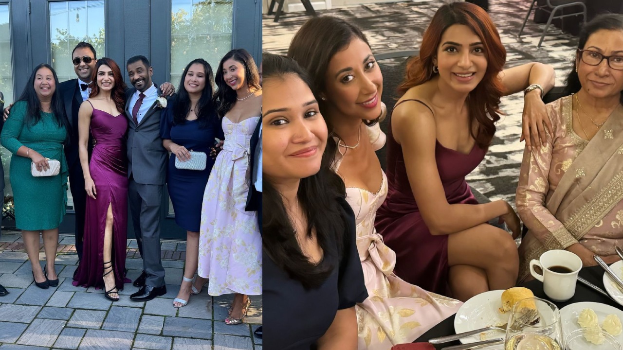 Samantha : అమెరికాలో బంధువుల పెళ్ళిలో సమంత.. ఫ్యామిలీ అంటూ పోస్ట్.. ఫొటోలు వైరల్.. Samantha : అమెరికాలో బంధువుల పెళ్ళిలో సమంత.. ఫ్యామిలీ అంటూ పోస్ట్.. ఫొటోలు వైరల్..