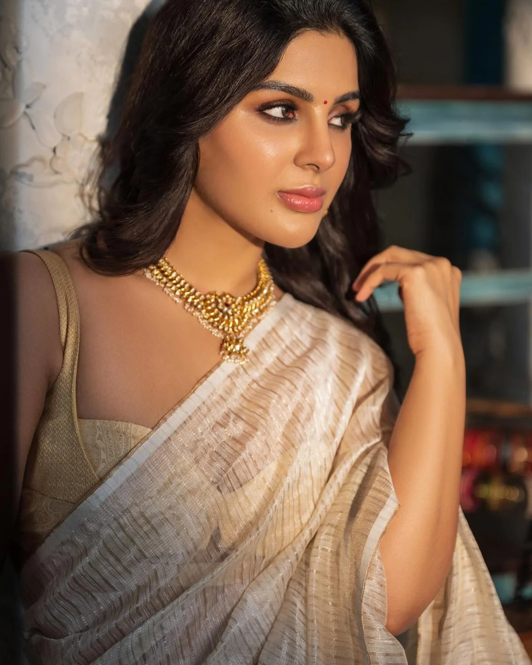 Samyuktha Onam Special Stunning Looks in Saree