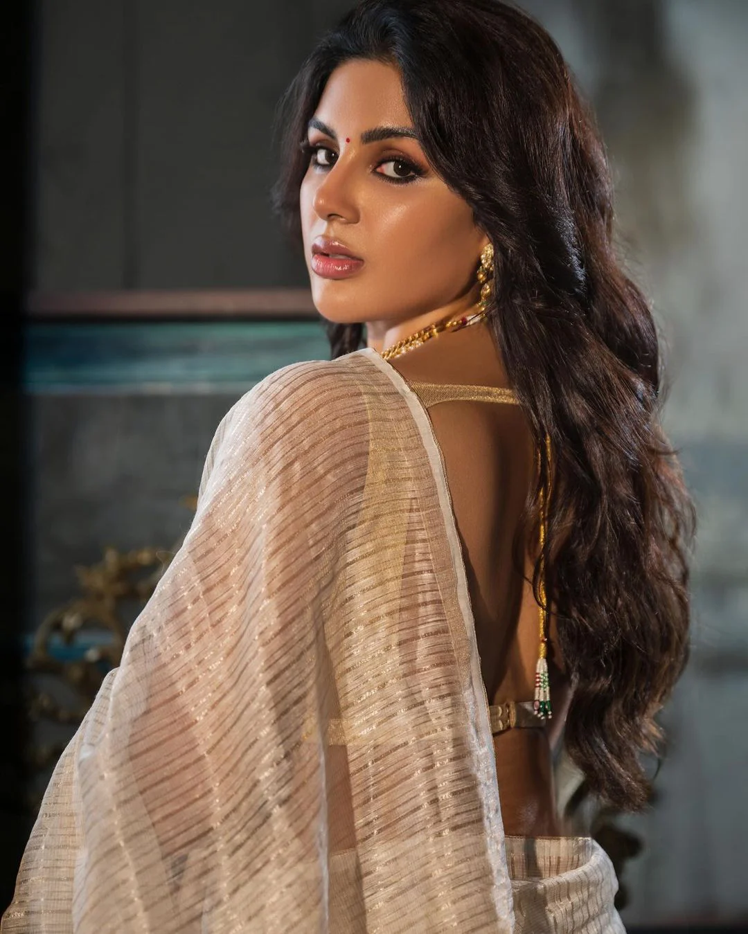 Samyuktha Onam Special Stunning Looks in Saree