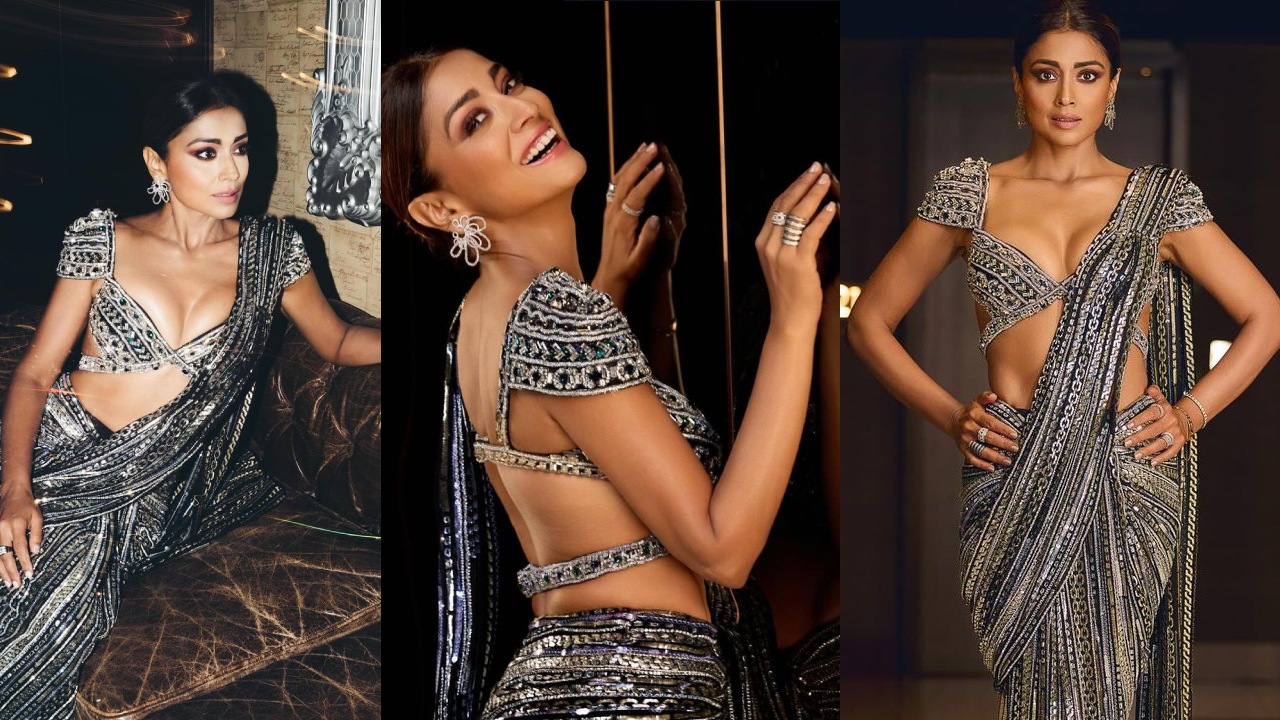 Shriya Saran : ఎద అందాలతో చీరకట్టులో శ్రియ శరన్ హాట్ పోజులు..