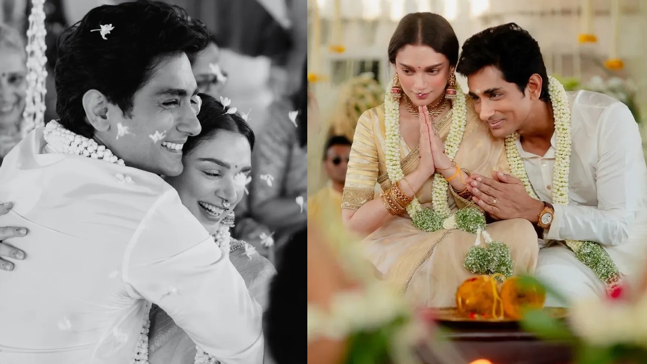 Aditi Rao Hydari – Siddharth : గుడిలో సింపుల్‌గా పెళ్లి.. సిద్దార్థ్ – అదితి రావు హైదరి పెళ్లి ఫొటోలు చూశారా?