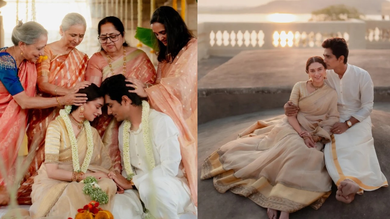 Siddharth – Aditi Rao Hydari : సైలెంట్ గా పెళ్లి చేసేసుకున్న సిద్దార్థ్ – అదితి రావు హైదరి.. ఫొటోలు వైరల్.. Siddharth – Aditi Rao Hydari : సైలెంట్ గా పెళ్లి చేసేసుకున్న సిద్దార్థ్ – అదితి రావు హైదరి.. ఫొటోలు వైరల్..
