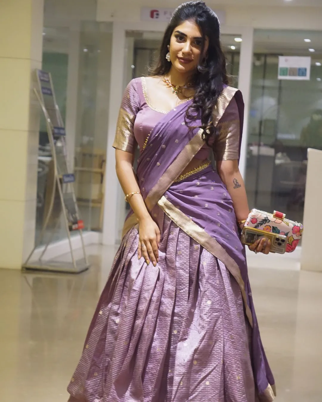 Supritha Stunning Looks in Half Saree