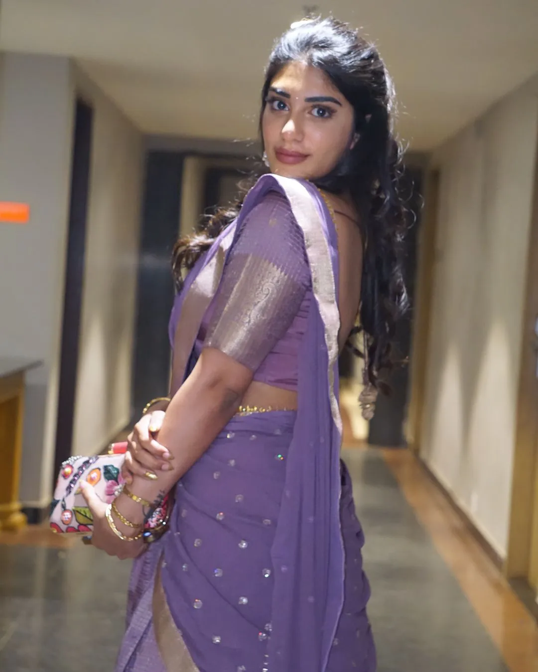 Supritha Stunning Looks in Half Saree