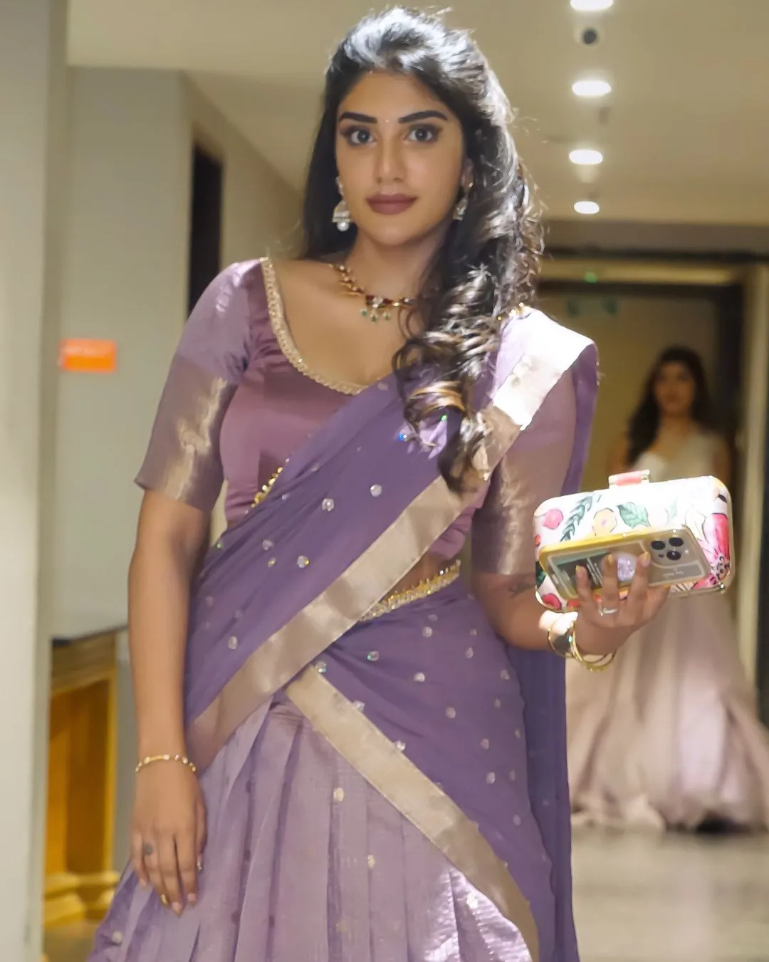 Supritha Stunning Looks in Half Saree